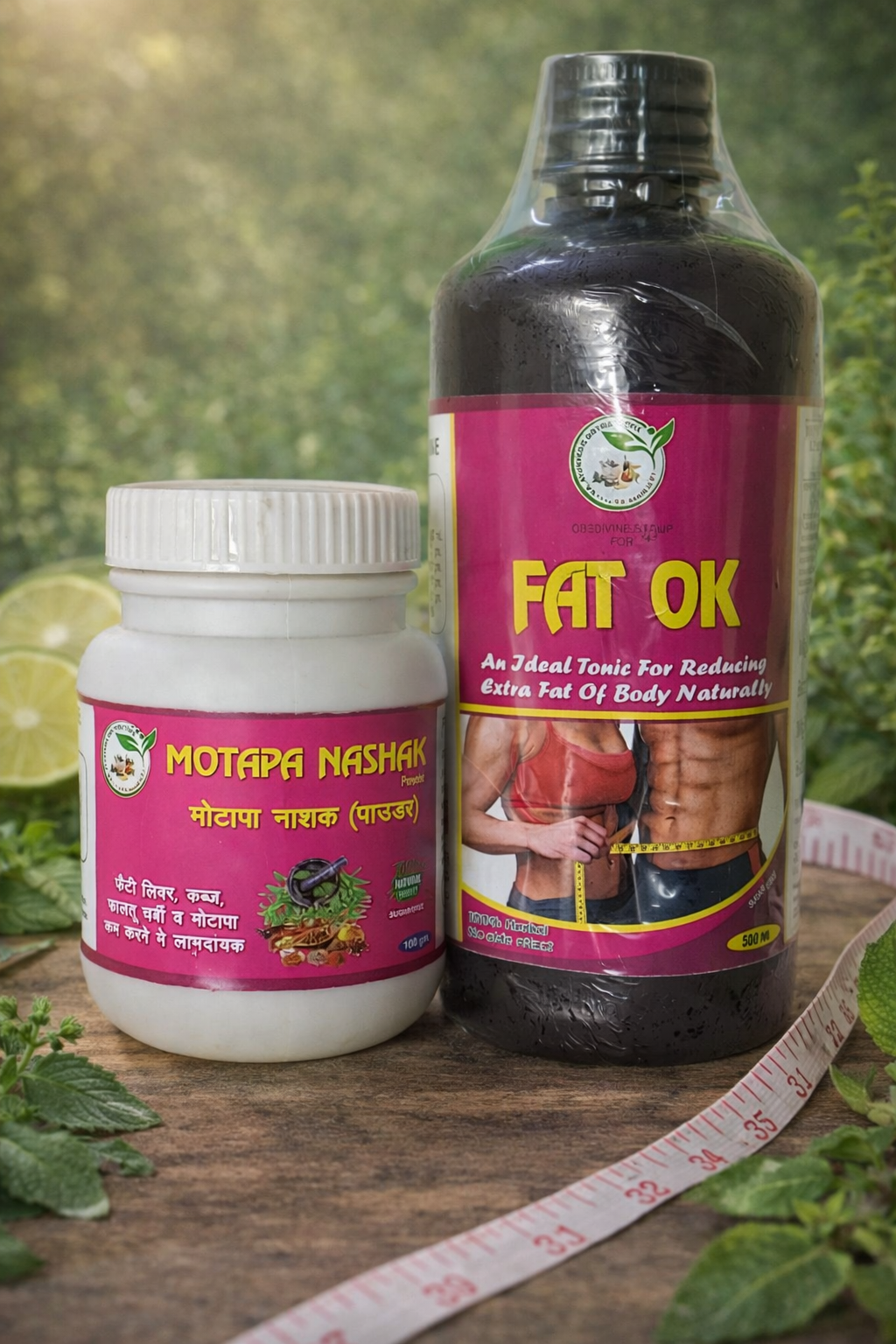 Weight Management Combo – Motapa Nashak Powder & FAT OK Herbal Tonic