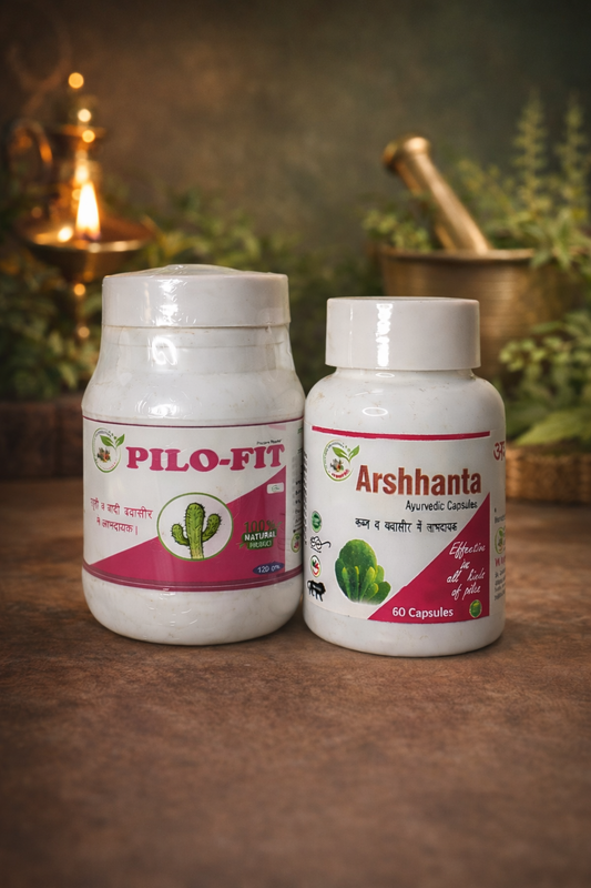 PILO-FIT & Arshhanta Combo – Ayurvedic Support for Piles Care
