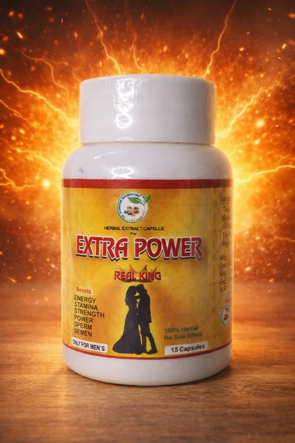 Extra Power Capsules – Herbal Energy, Strength & Stamina Support for Men